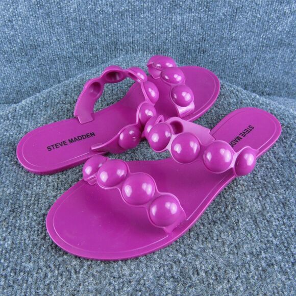 Steve Madden Zaza Bubble Women Slide Sandal Shoes Size 9 Medium Purple Synthetic - Picture 1 of 9